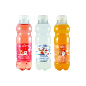 Vitamine drink met kerst etiket - 500 ml Vitamine drink met kerst etiket - 500 ml